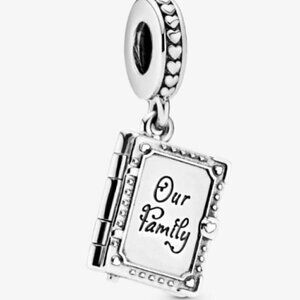 Our Family Book Dangle Charm